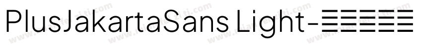 PlusJakartaSans Light字体转换